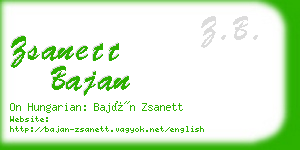 zsanett bajan business card